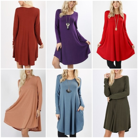 Sweater Dress with Pockets Titanium Blue - Picture 3 of 8